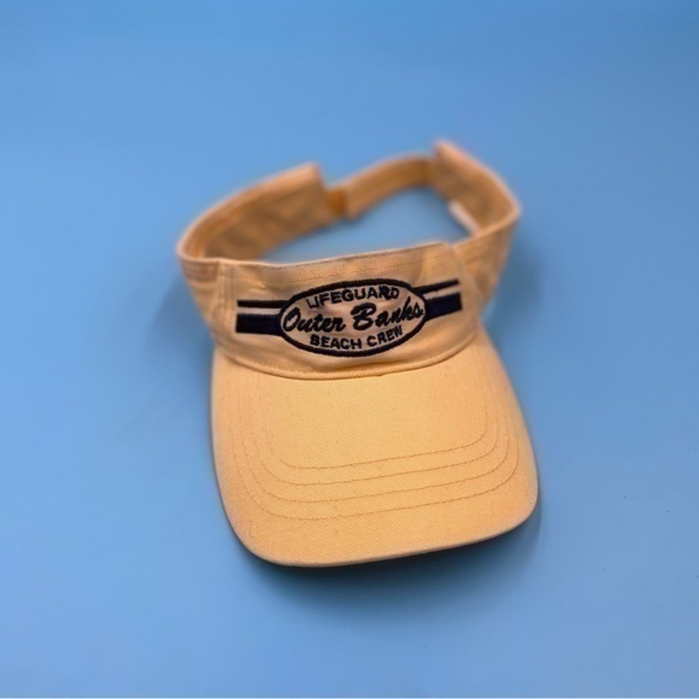 Vintage Embroidered Outer Banks Lifeguard Visor Hat